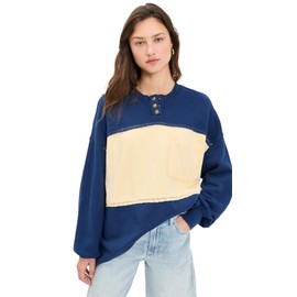 Free People Women's Strawberry Sweatshirt, Oceana Combo