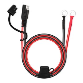 MENTBERY SAE Extension Cable, 2FT 10AWG SAE Battery Connector, Ring Terminal Harness Accessory Cable