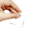 140 Pcs Push Pins, Clear Plastic Head Steel Pin, Standard