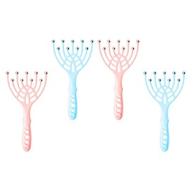OATIPHO 4Pcs Steel Scalp Massager Claw Manual Head Massaging Tool for Hair Growth and Relaxation
