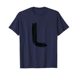 Creative Bold Black Letter L - Design - Alphabet - Marker T-Shirt