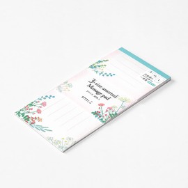 Midori 89517006 Single Pencil Notebook, 3 Sizes, Bouquet Pattern, 30 Sheets