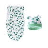 3 Sets Baby Swaddle Sleep Sack with Hat Set, Soft