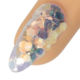 Young Nails Art Glitters - Premium Loose Nail Glitter Powder for Acrylic Nails & Gel Nails, Nail Sequins, Nail Sparkles, Nail Art Powder, Fine & Chunky Glitter, Durable, Night Light, 1 oz