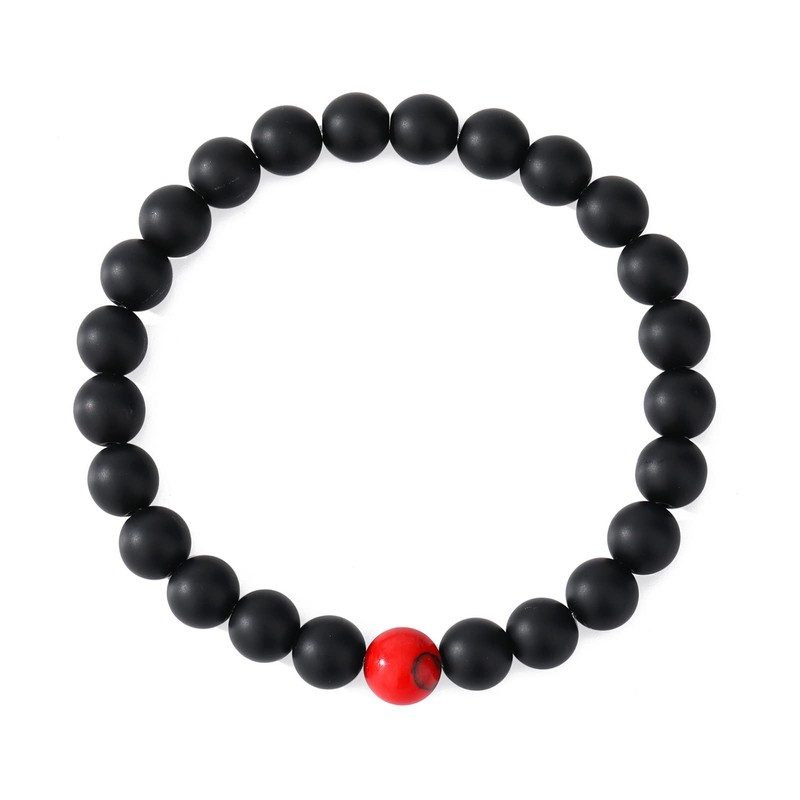 MengPa Mens Beaded Bracelets Couples Matching Bracelet Set Matte Beads