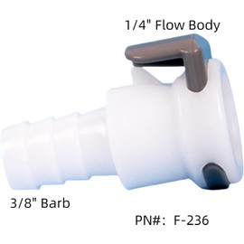 MEILLYOCEAN Fits Air Hose Quick-Connect Female Connector Replacement Part for Sleep Number Bed F-236 (for Beds with 3/8" Inside Diameter Hoses) 2 Pack