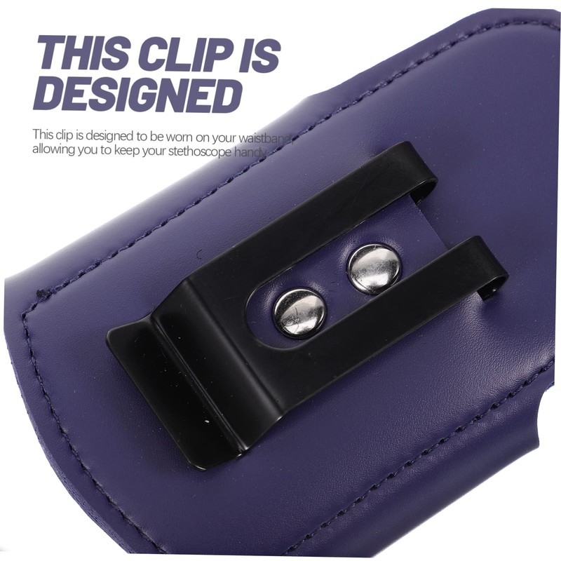 TEHAUX Stethoscope Holder Clip for Nurses Doctors Pu Leather Waist