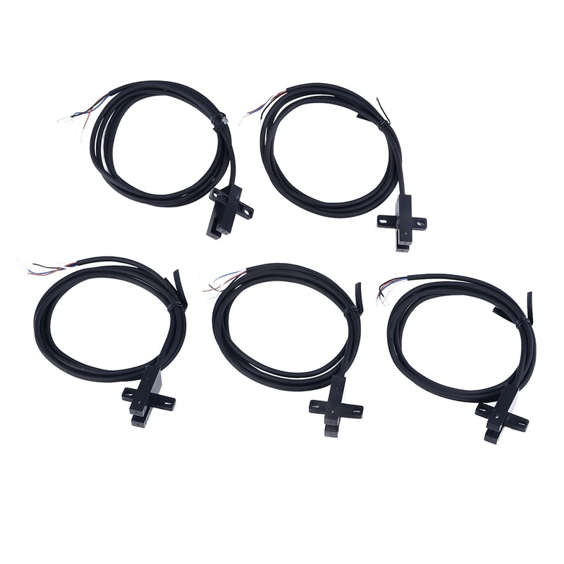 5Pcs Photoelectric Switch Sensor U Shaped Slot Photoelectric Switch Accessory