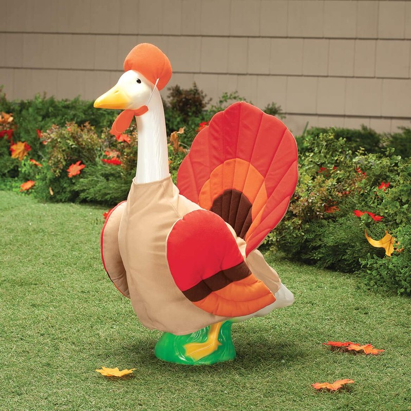 Gaggleville Turkey Goose Outfit, Fits Large 23" H Statue, by