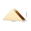 Garosa Servilletero de Contemporáneo Servilletero triangular clásico de acero inoxidable