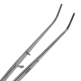 Tweezers with Lock London College – Offset – Stainless Steel