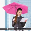 LEAGERA Automatic Umbrella -Collapsible Pocket Flat Umbrella for Travel -