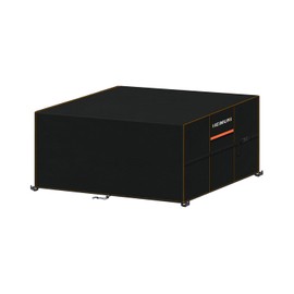 HEIMUNI Garden Furniture Covers,130x80x80cm Patio Table Covers Waterproof Rectangular, Outdoor Furniture Covers with Air Vent, Rattan Garden Furniture Covers Outdoor Table and Chairs Cover Anti-UV