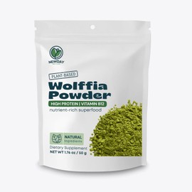 Wolffia Globosa Powder | High Protein Plant Based Superfood | Rich in Vitamin B12, Minerals & Essential Amino Acids | Vegan Friendly 1.76 oz (50 g)