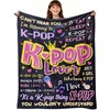 Uckoq Kpop Gifts for Teens Girls Women, Kpop Soft Throw