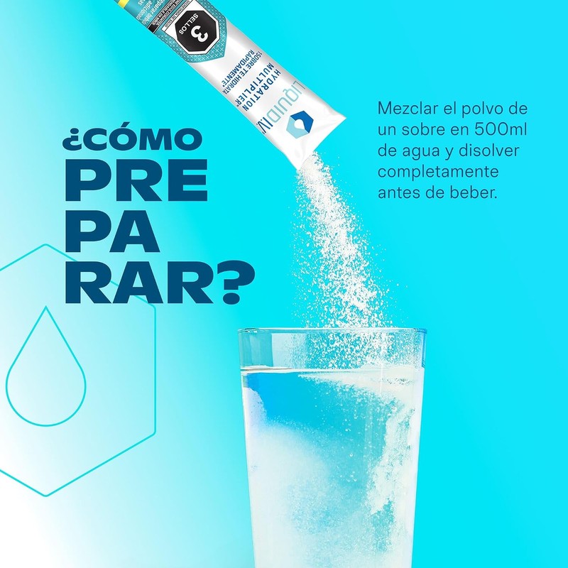 Liquid I.V.® Hydration Multiplier® sabor Lima-Limón, caja con 16 sobres