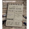 GLORYFIRE Waterproof Notebook 5 Pack 3X5 Inches 96 Pages Durable