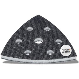 DFS Soft pad for delta sander, sanding plate, 93 x 93 x 93 mm, 6-hole foam (soft), interface pad soft for sandpaper, triangular sanders