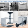 Claumeng 2Pcs Cabinet Installation Clamp Zinc Drawer Fixing Clip Adjustable