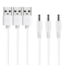 5V Power Cable Replacement for Small Electronics USB to DC 3.5mm x 1.35mm