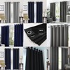 DreamNights Blackout Curtains Silver - Super Soft Curtains for Bedroom