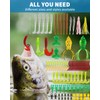GOANDO Fishing Lures 380Pcs Gear for Bass Trout Salmon Kit