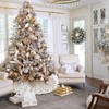NIBESSER White Christmas Tree Skirt, 48 inches Faux Fur Tree