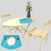 PIGCHCY Wedge Shaped Placemats Set of 6 with Centerpiece Round