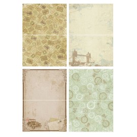 Folia 11401 Design Card Set Vintage) – 8 Cards and 8 Envelopes