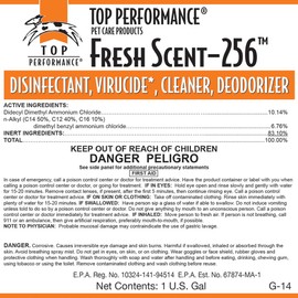 Top Performance 256 Multi-Purpose Concentrated Disinfectant, Detergent, and Deodorant