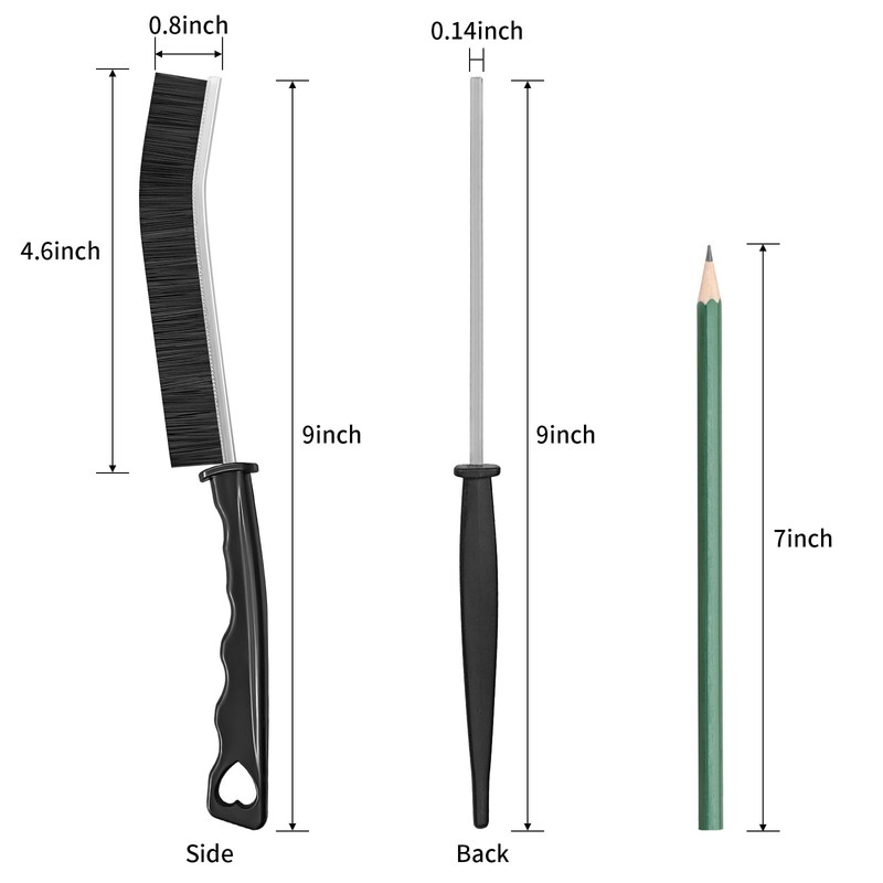 4TH Multi-Purpose Hard Bristle Crevice Cleaning Brush -Deep Reach Gap