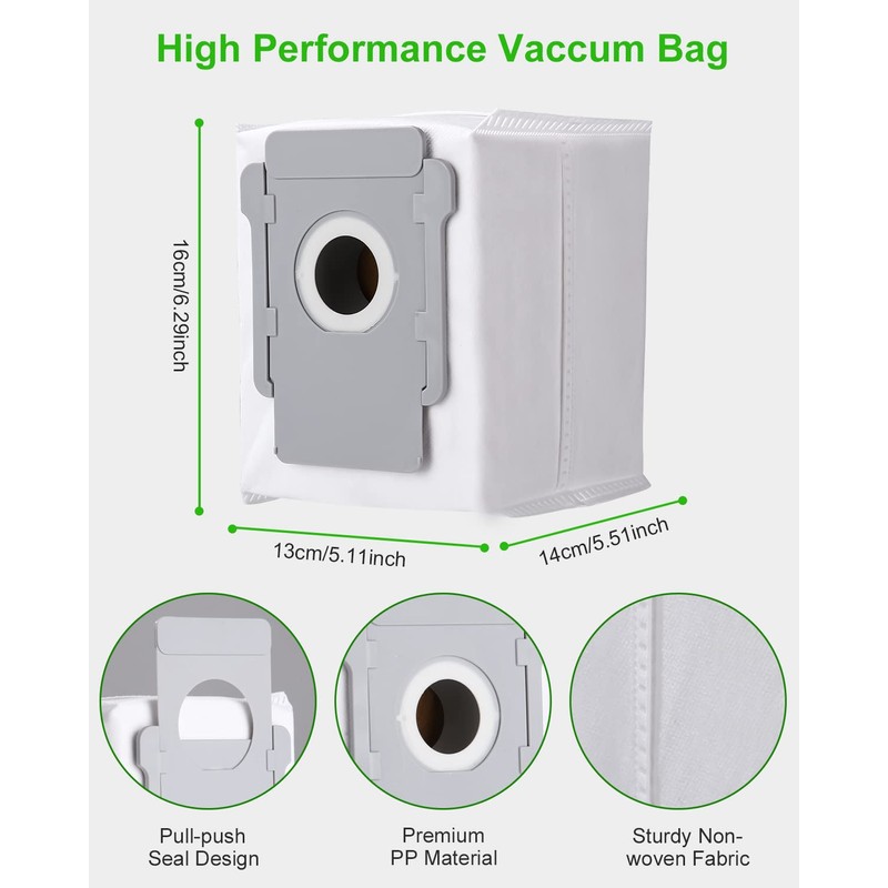 10 Vacuum Cleaner Bags for iRobot Roomba i7 i7+ i3