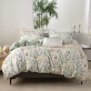 TISPLR Floral Comforter Set King 3 Pieces Soft Cotton Bedding