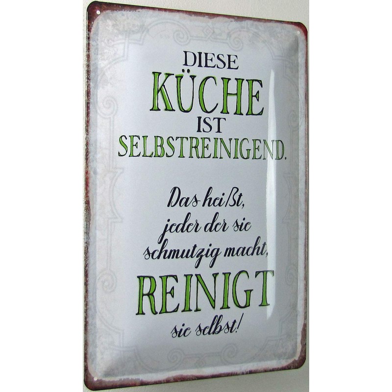 Generisch Tin Sign 20 x 30 cm Curved This Kitchen
