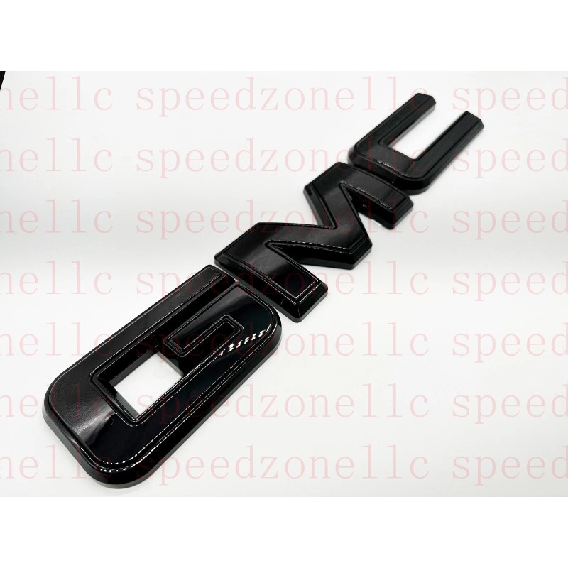 Auto Front Rear Gloss Black Emblem Overlay 2019-2024 GMC Sierra