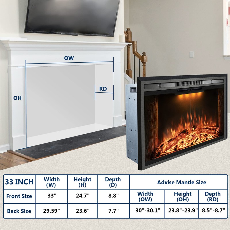 Velaychimney 41.9" W x 29.5" H Trim Kit Designed for