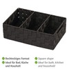 WENKO "Adria Organizer with Handles/Three Separations, Black