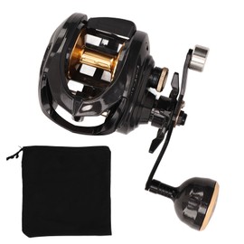 Fishing Baitcasting Reel Low Noise Carbon Fiber Reel Metal Body Baitcaster Reel for Fishing Left Hand
