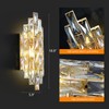 Modern Crystal Wall Sconces,Gold Wall Light Fixtures, Luxury Indoor Wall