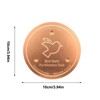 2-Pack Copper Bird Bath Disks with Triple-Point Support, 3.94 Inch