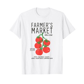 Farmer's Market Maple Ridge Shirt Cute Tomato Cluster Art T-Shirt