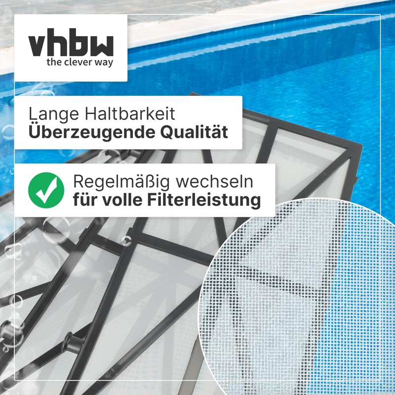 vhbw 4 x Filter Pads Compatible with Dolphin DX6, DX5S,