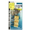 Wake Sangyo TWE IB-008 Identical Key Cylinder Lock, Padlock, Brass, Width 0.6 inches (15 mm), Back Post, Crime Prevention, 3 Main Units, 6 Keys Included