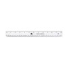 Charles Leonard Plastic Ruler, Double Bevel, 12 Inches, Clear, 36-Pack