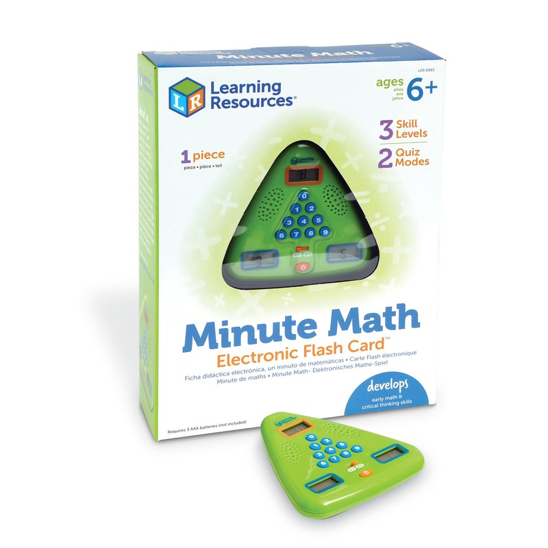 Learning Resources Minute Math Electronic Flash Card - Classroom Must