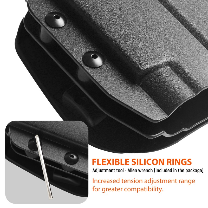 OWB Kydex Holster for Glock 19/23/32/44/45 with OLIGHT Baldr S/Baldr