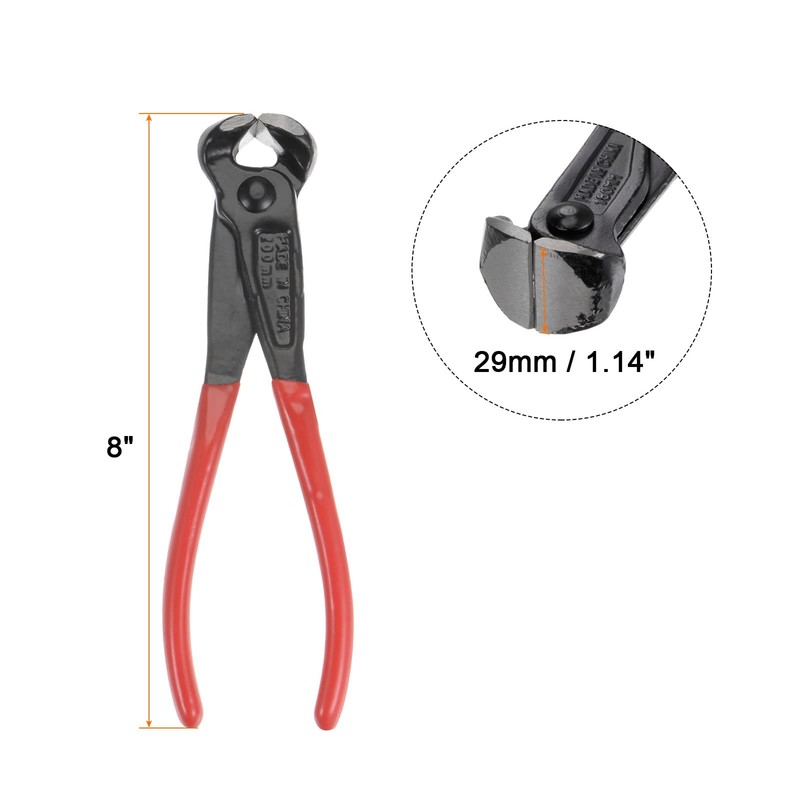 HARFINGTON End Cutting Pliers 8" Nail Nippers Puller Plier with