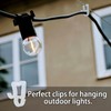 Qancekoo 50 PCS Gutter Hooks, Mini Plastic Christmas Light Clips