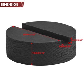 10MM Slot Trolley Rubber Jack Pad Support Pinch Weld Jacking Floor Frame Rail Adapter Car Removal Repair Tool Lift Standard Jacking (4Pcs)