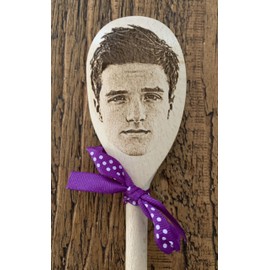 Josh Hutcherson Merch - Peeta Mellark Gift Idea - Image On A Wooden Spoon. Birthday Christmas Present